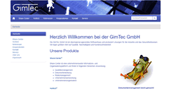 Desktop Screenshot of gimtec.de