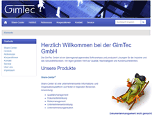 Tablet Screenshot of gimtec.de